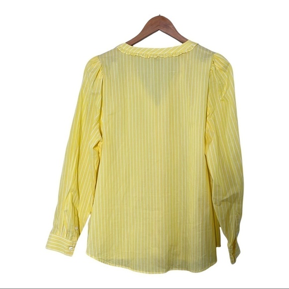 Court & Rowe yellow striped long sleeve top - Picture 2 of 6